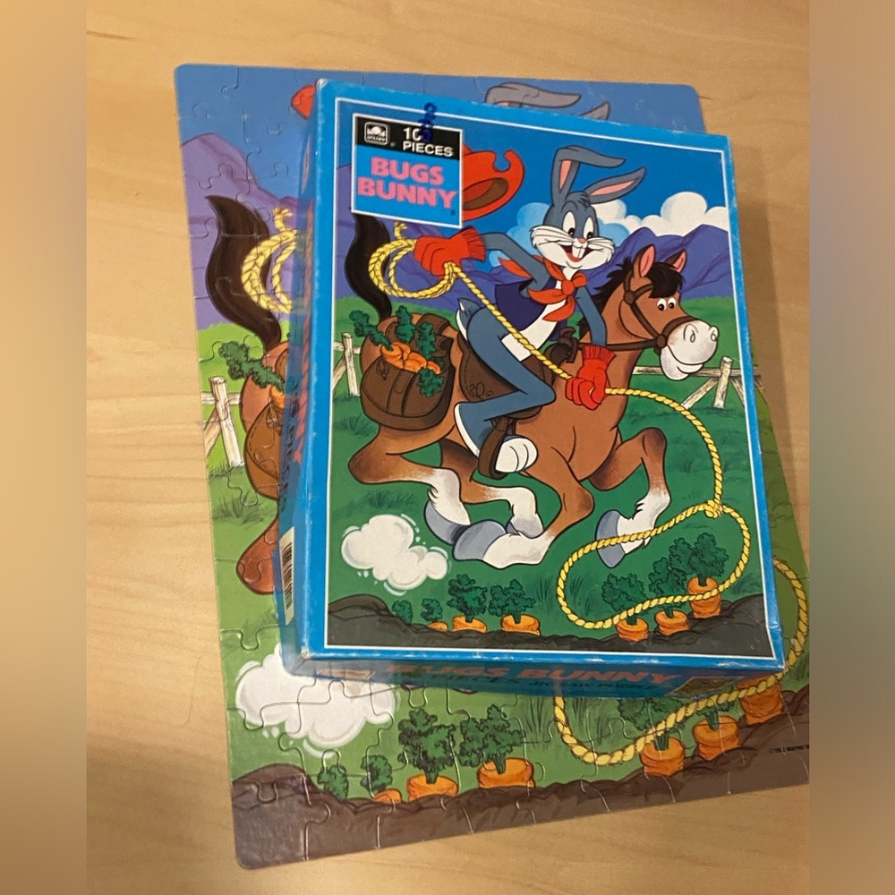 Vintage 1982 Bugs Bunny 🐰 Kids 100 Piece Jigsaw Puzzle 🧩